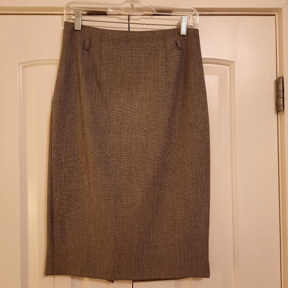 Black tweed looking pencil skirt